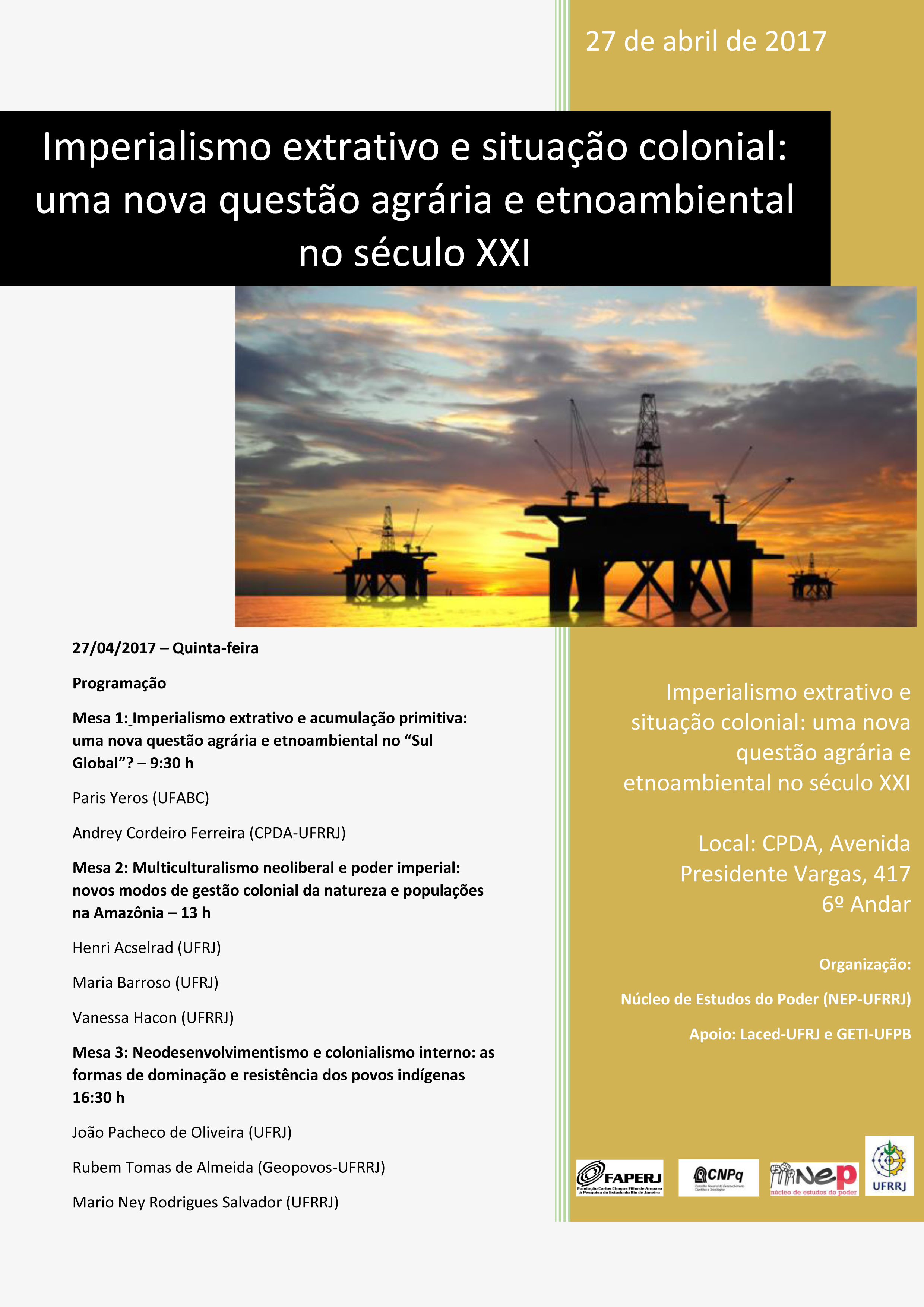 Imperialismo extrativo e situação colonial: